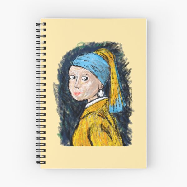 Item preview, Girl With A Pearl Earring in Crayon  designed and sold by Kate Miller Illustrator.