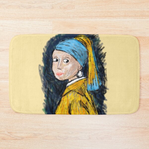 Item preview, Girl With A Pearl Earring in Crayon  designed and sold by Kate Miller Illustrator.