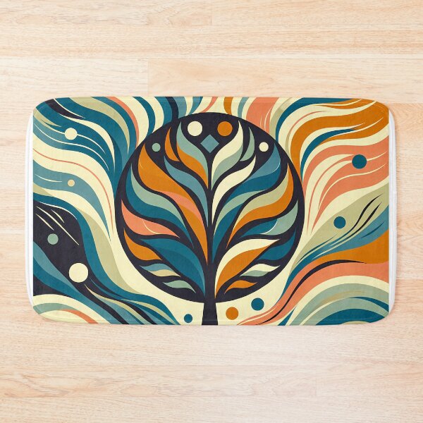 Item preview, Abstract Tree with Vibrant Swirling Colours designed and sold by InkSmithery.