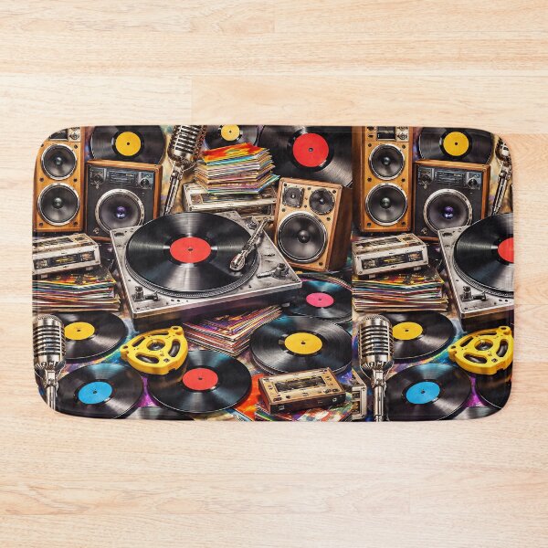 Item preview, Retro vinyl and audio collection illustration for any music buff designed and sold by PIXEL POP DESIGNS - Beyond the Norm!.