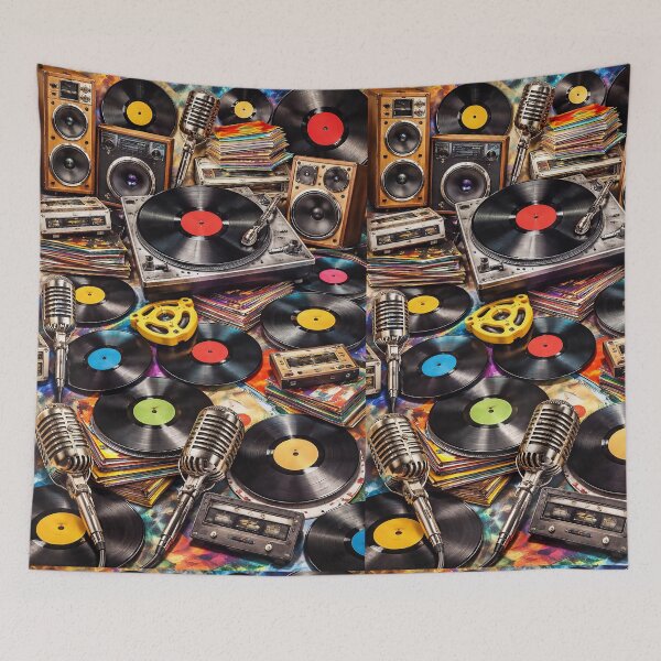 Item preview, Retro vinyl and audio collection illustration for any music buff designed and sold by PIXEL POP DESIGNS - Beyond the Norm!.