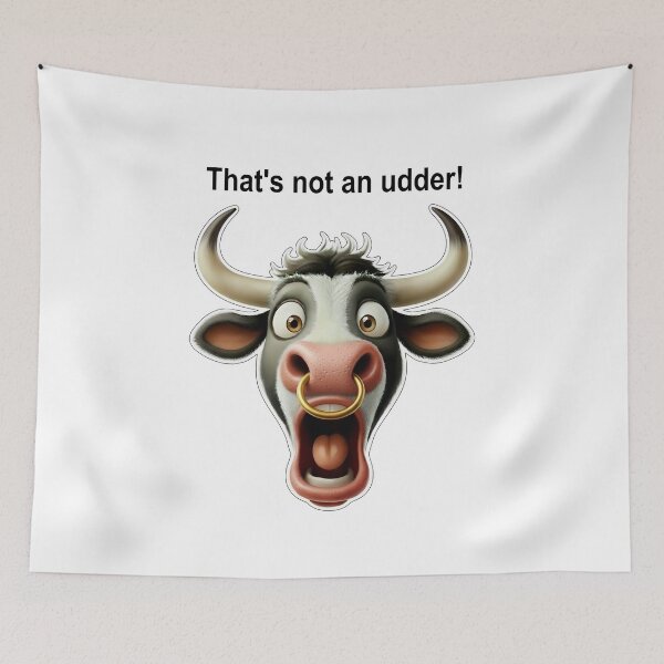 Item preview, That's not an udder! designed and sold by bigbalddon.