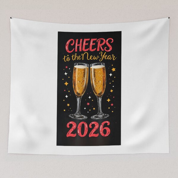 Item preview, Cheers to the New Year 2026 – Champagne Celebration  designed and sold by SKINOVAstore.