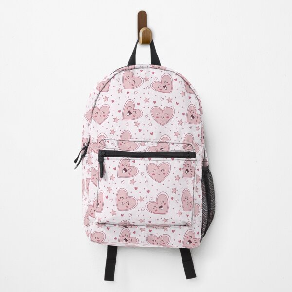 Item preview, Kawaii Candy-Pink Hearts Seamless Print designed and sold by Medlena.