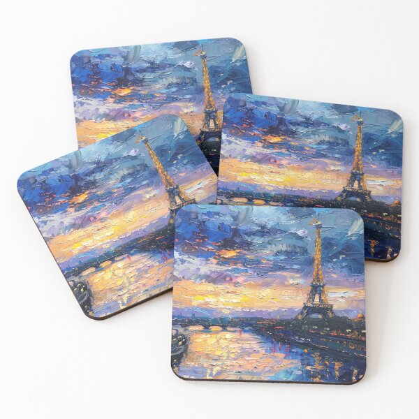 Item preview, Eiffel Tower – Impressionist Paris Sunset designed and sold by SkylineVistas Designs.