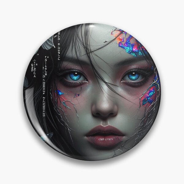 Item preview, Bioluminescent Bloom: Cracked Porcelain Dream designed and sold by Insomnia Art Designs.