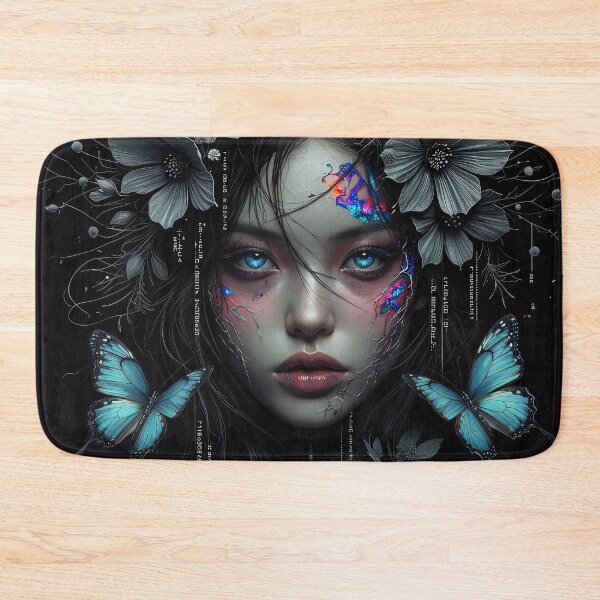 Item preview, Bioluminescent Bloom: Cracked Porcelain Dream designed and sold by Insomnia Art Designs.