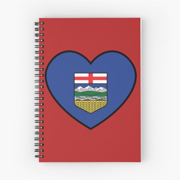 Item preview, Flag Heart - Alberta designed and sold by SpaceJunkLtd.
