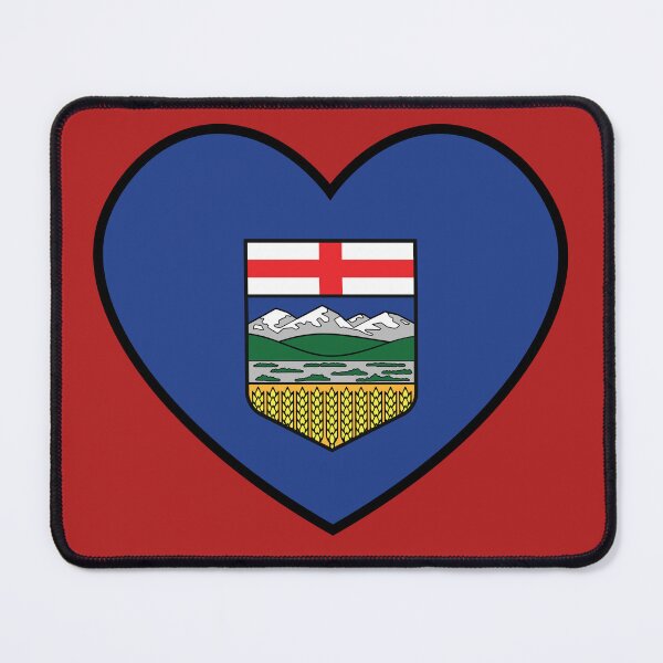Item preview, Flag Heart - Alberta designed and sold by SpaceJunkLtd.