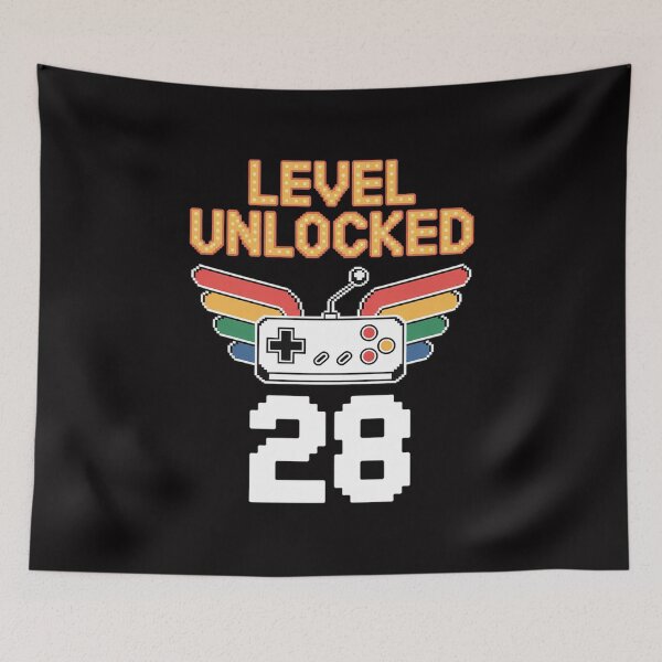Item preview, Level 28 Unlocked Birthday Gamer Console Mens Nerd Gag designed and sold by tlallimicrichi.