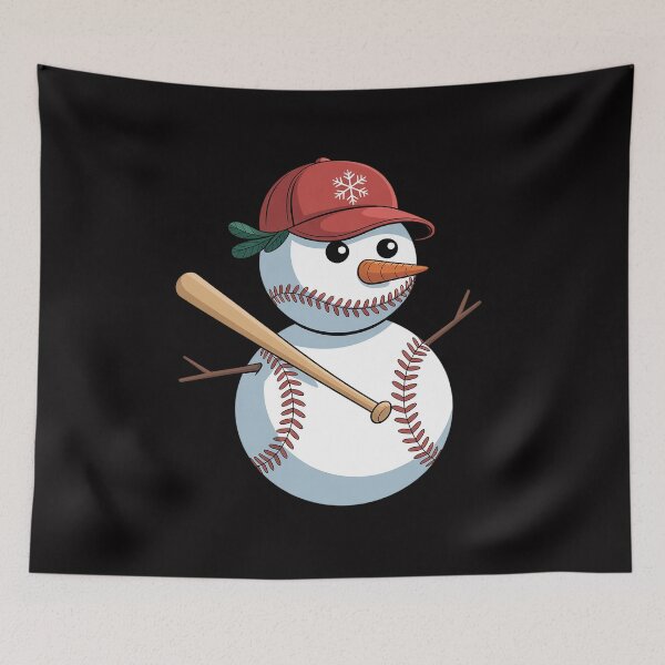 Item preview, Baseball Snowman Balls Snow Christmas Xmas Gifts Men Women designed and sold by tlallimicrichi.