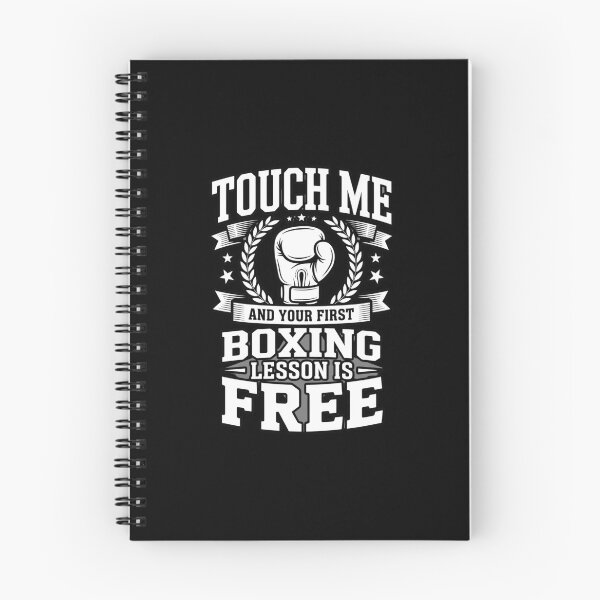 Item preview,  Touch Me and Your First Boxing Lesson Is Free – Funny Fighter Punch Design designed and sold by w66aboo.