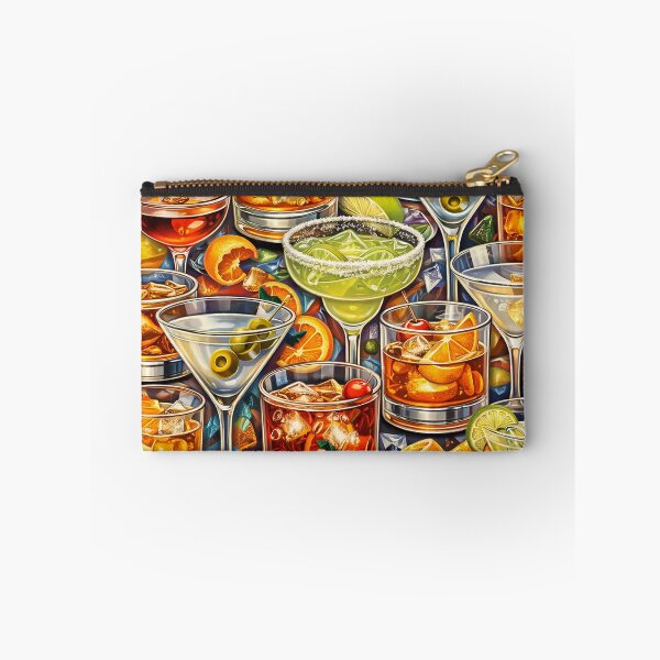 Item preview, Classic Cocktails illustrated collage: Classic Cocktails – Illustrated Bar Drink Collage designed and sold by PIXEL POP DESIGNS - Beyond the Norm!.