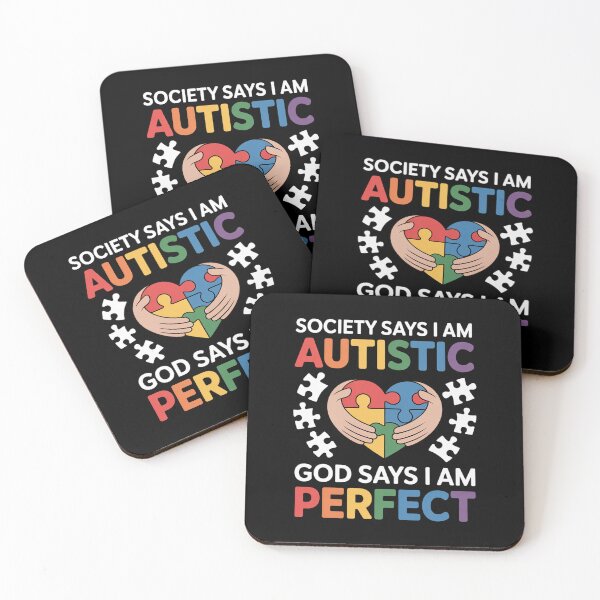 Item preview, God Says I Am Perfect - Autistic Puzzle Autism Awareness designed and sold by duolastgend.