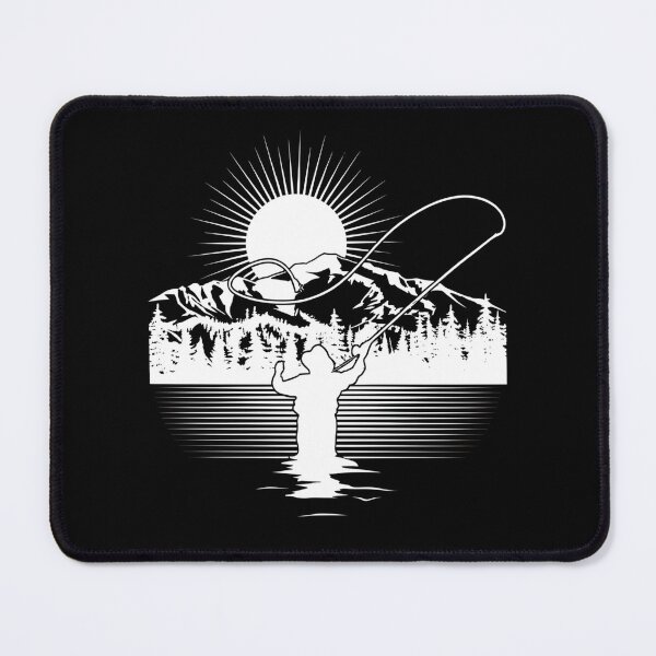 Item preview, Wilderness Fly Fishing Silhouette designed and sold by Nocturnal-Vines.