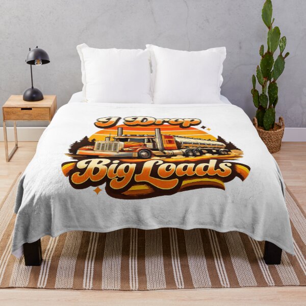 Item preview, I Drop Big Loads Funny Trucker Semi Truck Driver Humor designed and sold by The Junto Shop.