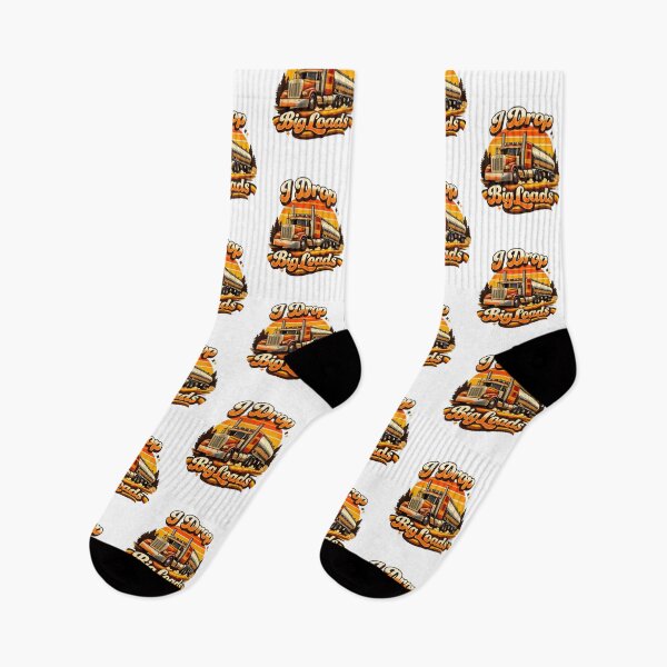 Item preview, I Drop Big Loads Funny Trucker Semi Truck Driver Humor designed and sold by The Junto Shop.