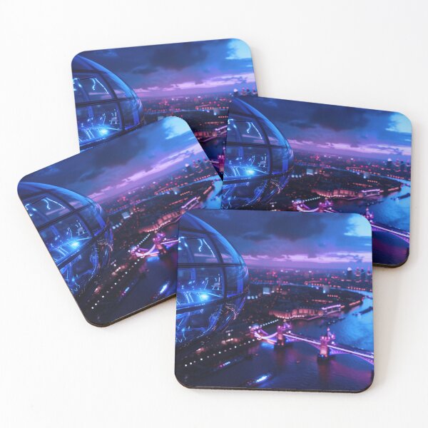 Item preview, London Neon Night – London Eye Panorama designed and sold by SkylineVistas Designs.