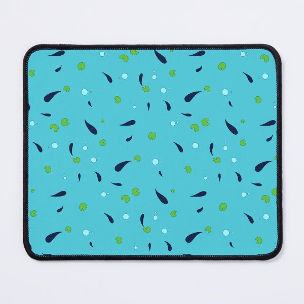 Item preview, Froggy Fish Pond Pattern with Bubbles and Lilypads designed and sold by StarsFrogEscape.