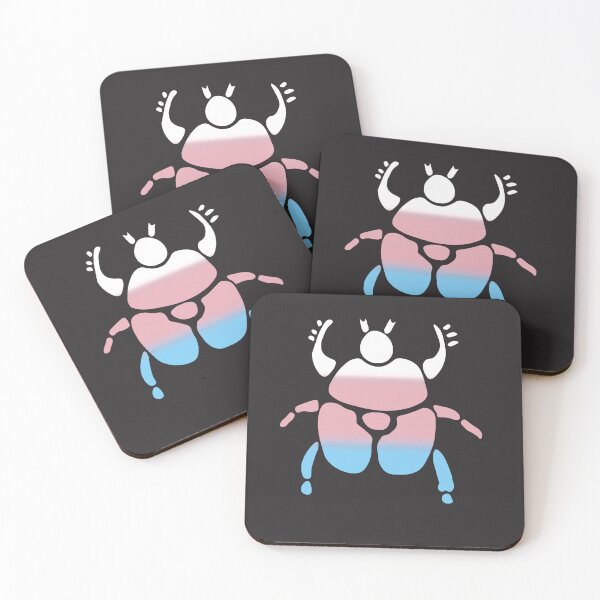 Item preview, Trans Beetle pride flag pin designed and sold by ihavephotoshop.