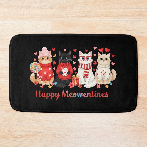 Item preview, Happy Meowentines Lovely Cats Valentine Soft Pastel Art designed and sold by Aqouiatiqe.