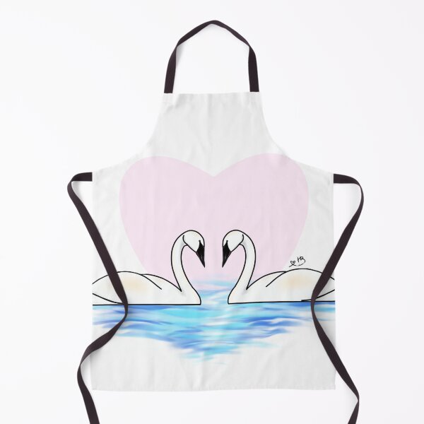 Item preview, Swans with a Heart in the background designed and sold by HBOriginalsArt.