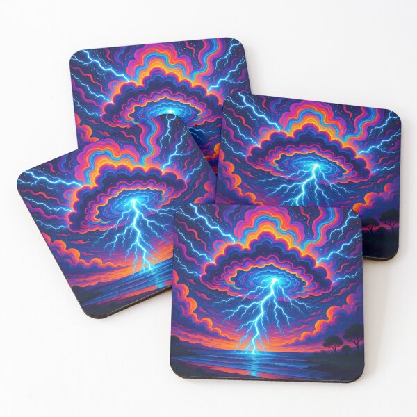 Item preview, Artistic view of a thunderstorms with lighting.  designed and sold by Nomad-Maynard.