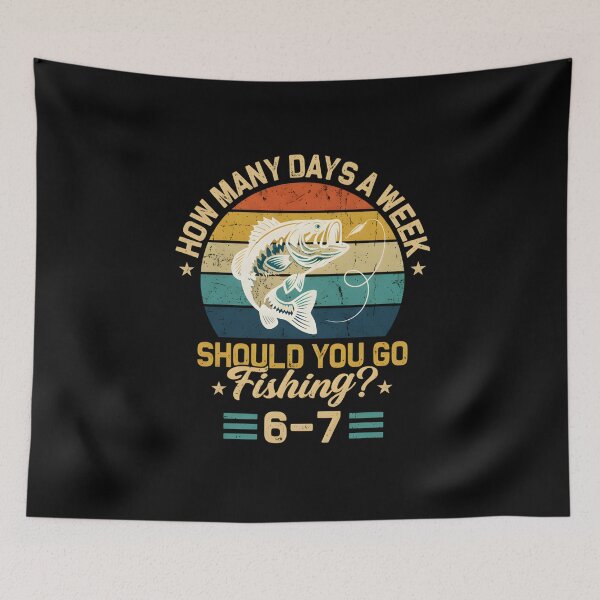 Item preview, Weekly Fishing Frequency Graphic designed and sold by Nocturnal-Vines.