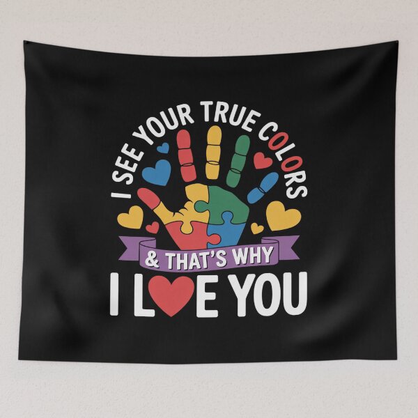 Item preview, I See Your True Colors - Autistic Puzzle Autism Awareness designed and sold by duolastgend.