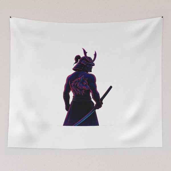 Item preview, Samurai Wolf Warrior designed and sold by Amr Siam.