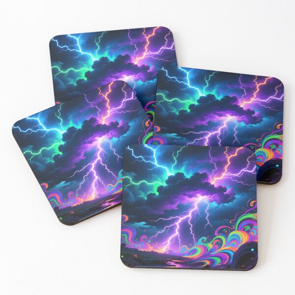 Item preview, Artistic view of a thunderstorms with lighting.  designed and sold by Nomad-Maynard.