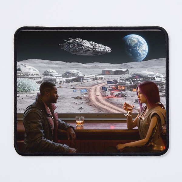 Item preview, Moon base, cyberpunk bar designed and sold by aykiradesigns.