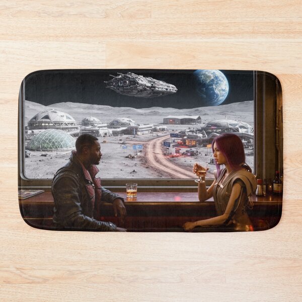 Item preview, Moon base, cyberpunk bar designed and sold by aykiradesigns.