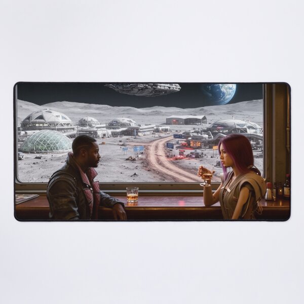 Item preview, Moon base, cyberpunk bar designed and sold by aykiradesigns.