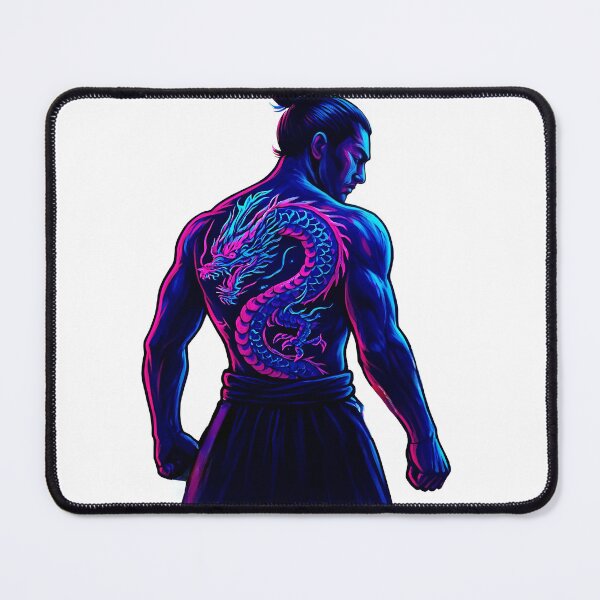 Item preview, Neon Dragon Tattoo Art designed and sold by Amr Siam.