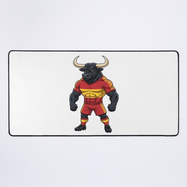Item preview, Powerful Spanish Bull Football Mascot 2026 designed and sold by ArtByKatti.