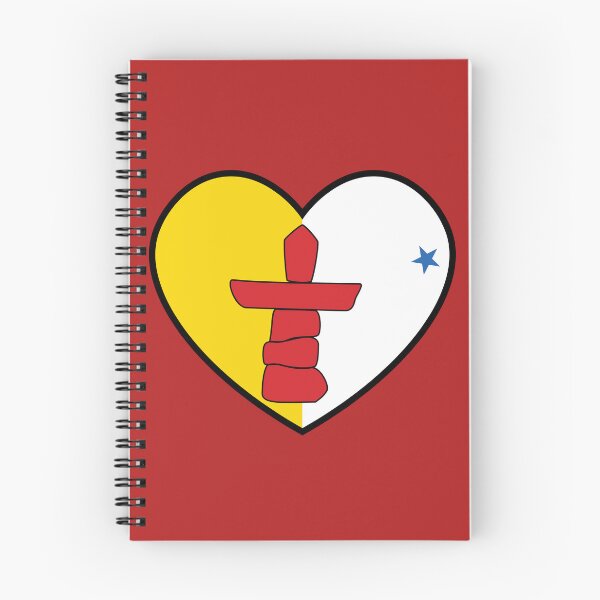 Item preview, Flag Heart - Nunavut designed and sold by SpaceJunkLtd.
