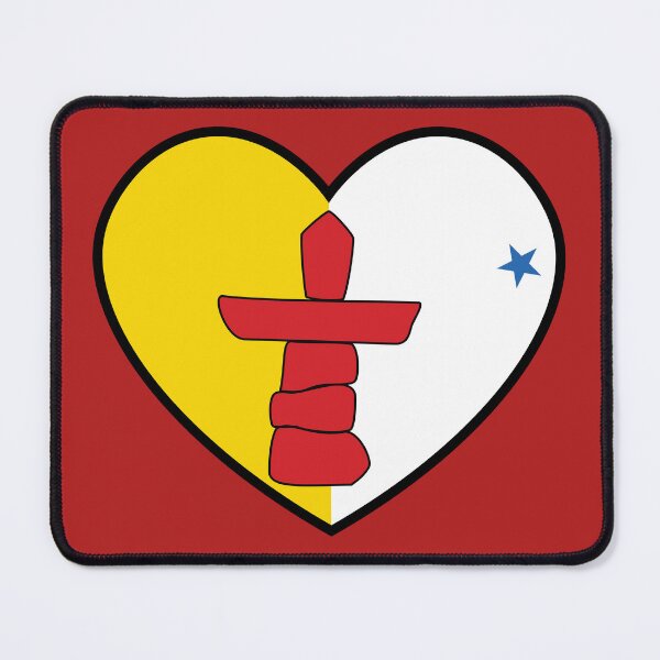 Item preview, Flag Heart - Nunavut designed and sold by SpaceJunkLtd.