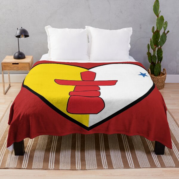 Item preview, Flag Heart - Nunavut designed and sold by SpaceJunkLtd.