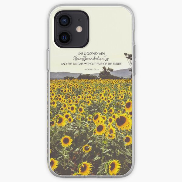 Proverbs and Sunflowers iPhone Soft Case
