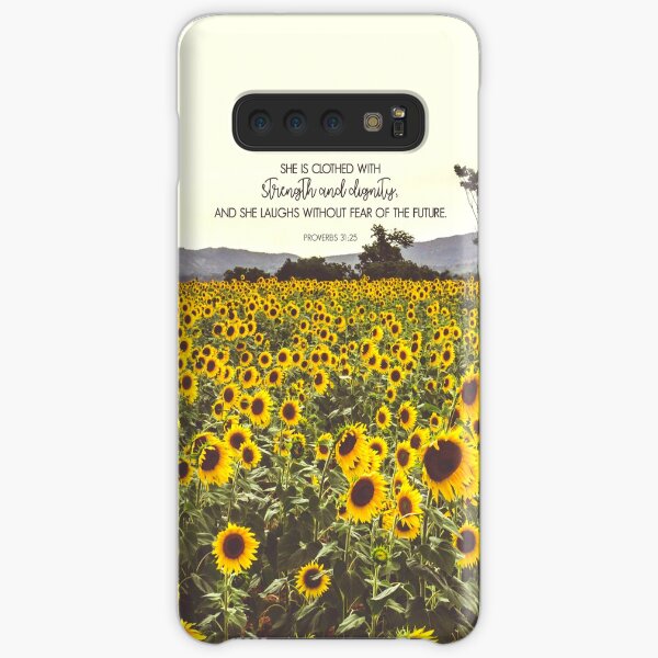 Proverbs and Sunflowers Samsung Galaxy Snap Case