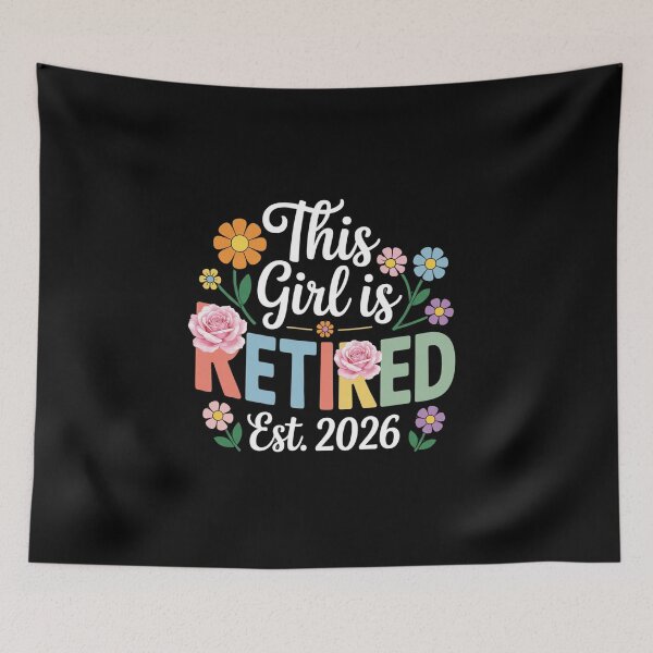 Item preview,  This Girl Is Retired Est. 2026 – Cute Floral Women’s Retirement Gift designed and sold by w66aboo.