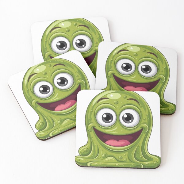 Item preview, Green happy slime. designed and sold by patty-and-john.