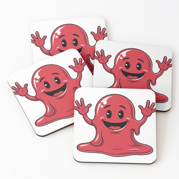 Item preview, Red happy slime. designed and sold by patty-and-john.