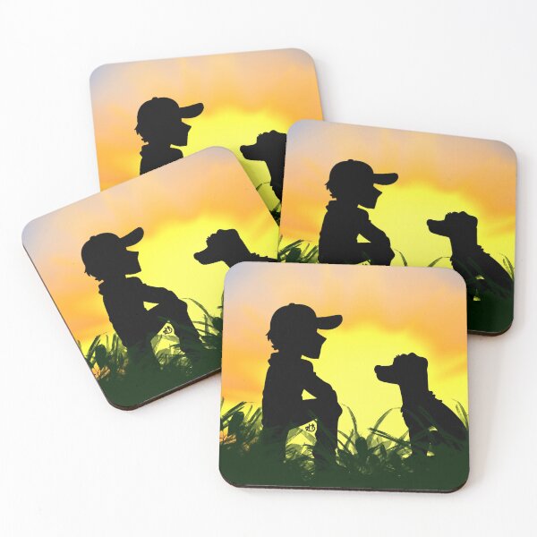 Item preview, Man and Dog Silhouette designed and sold by HBOriginalsArt.
