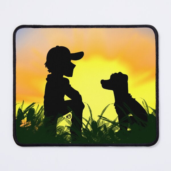 Item preview, Man and Dog Silhouette designed and sold by HBOriginalsArt.
