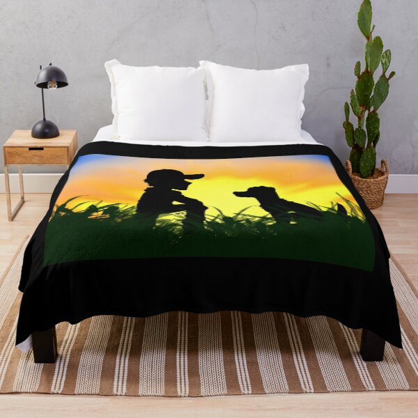 Item preview, Man and Dog Silhouette designed and sold by HBOriginalsArt.