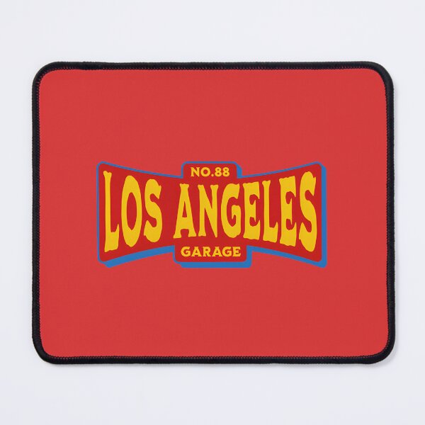 Item preview, NO.88 LOS ANGELES Garage Vintage Retro Design – Red, Blue & Yellow designed and sold by Axivra.