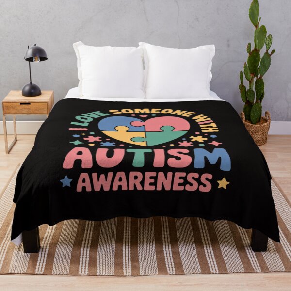 Item preview, I Love Someone with Autism Heart Puzzle Autism Awareness designed and sold by chaeningplan.