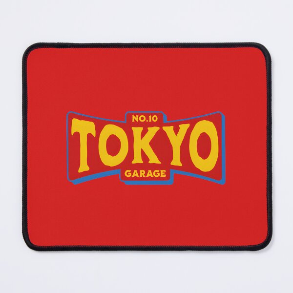 Item preview, NO.10 TOKYO Garage Vintage Retro Design – Red, Blue & Yellow designed and sold by Axivra.